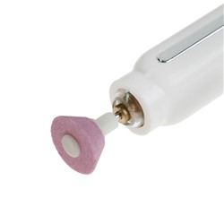 Аппарат для маникюра Luazon LMM-02, портативный, 5 насадок, АКБ, белый