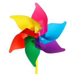 Ветерок - штекер «Вертушка Ромашка», садовая, 40 см, набор 5 шт., МИКС