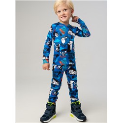 Термокомплект трикот. для мальчиков: фуфайка (футболка) с длин. рук, брюки для эпизод. использования