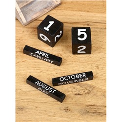 Календарь настольный «Мопед», 14×5.5×14 см, дерево, красный