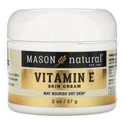Mason Natural, крем с витамином E, 57 г (2 унции)