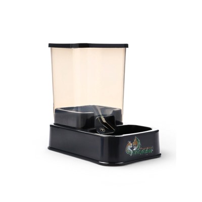 Автокормушка, 1.5 л, нескользящее основание, чёрная