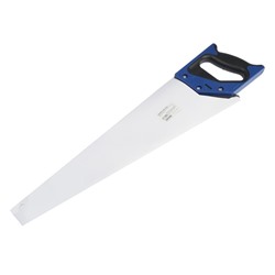 Ножовка по дереву ТУНДРА, 2К рукоятка, тефлоновое покрытие, 3D заточка, 7-8 TPI, 500 мм