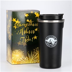 Термокружка Мастер К Original Coffee, 500 мл, сохраняет тепло 10 ч, нержавеющая сталь, чёрная