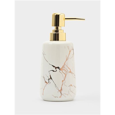 Дозатор для жидкого мыла SAVANNA Lightning, 350 мл, цвет белый