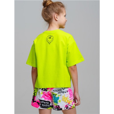 Фуфайка трикотажная для девочек (футболка)