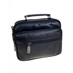 Сумка мужская из натуральной кожи, цвет черный