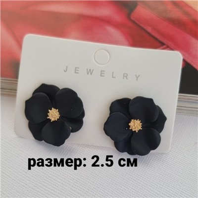 Серьги цветы, 09250 арт.002.097