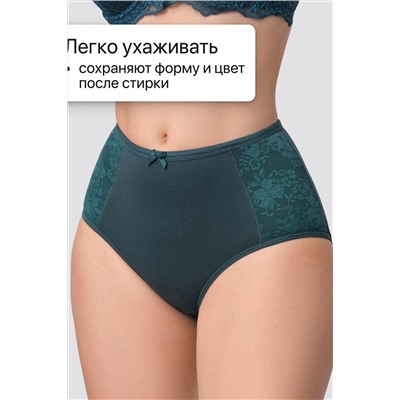 Трусы OIRO 3905 хлопковые с цветочным узором 3 шт НАТАЛИ, 1128624
