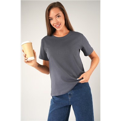 Женская базовая хлопковая футболка Happyfox