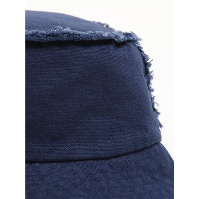 Панама женская джинсовая MINAKU с необработанными краями, синяя, размер 56-58
