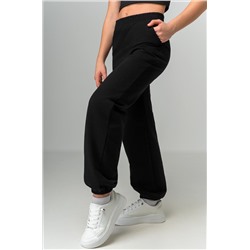 Брюки джоггеры из футера для девочки Happyfox