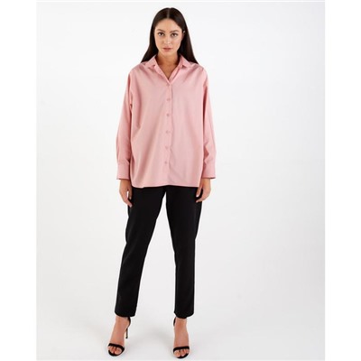 Рубашка женская MIST: Classic Collection, размер 48, розовая
