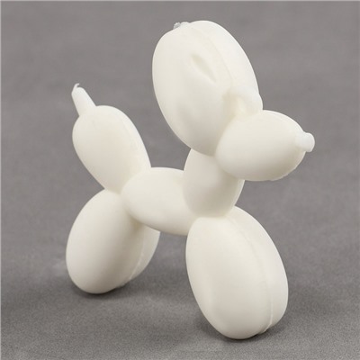 Алмазная мозаика на брелоке "Собачка" серебро