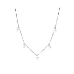 Колье из серебра без вставки, Ю-55114р