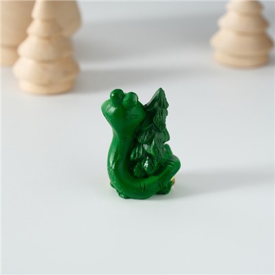 Фигурка полистоун «Змейка с новогодним настроением», 3×2×4 см, МИКС