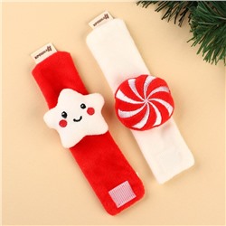 Подарочный набор новогодний «Сладости» браслеты - погремушки, носочки - погремушки, Крошка Я