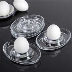 Подставки для яиц Paşabahçe Basic, набор 4 шт. стекло, прозрачные