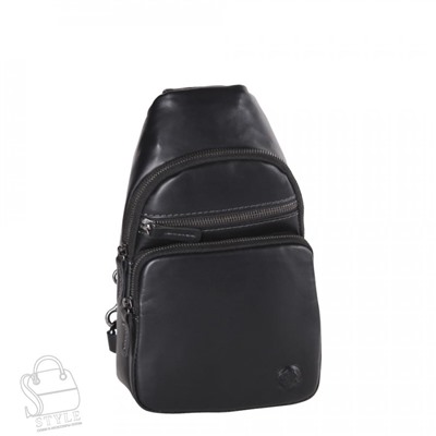 Рюкзак мужской кожаный 4241-1TR black Tough Ryder