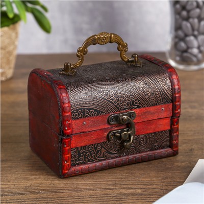 Шкатулка для украшений «Сундук с ручкой. Лаконичность», дерево, 12×8×8 см