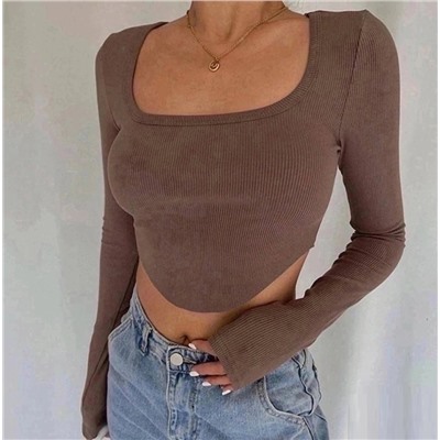 Топ с длинными рукавами