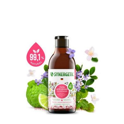 Synergetic Гель для душа Пачули и ароматный бергамот 380 мл 400001