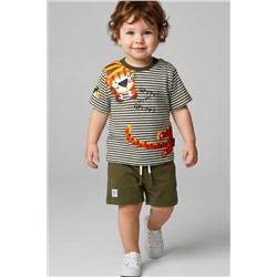 Комплект детский трикотажный для мальчиков: джемпер (футболка), шорты PLAYTODAY, 1243229