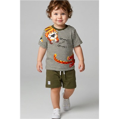 Комплект детский трикотажный для мальчиков: джемпер (футболка), шорты PLAYTODAY, 1243229