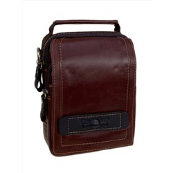 Сумка мужская из натуральной кожи, цвет коричневый