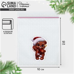 Пакет под сладости новогодний «Дружочек», 10×10 см