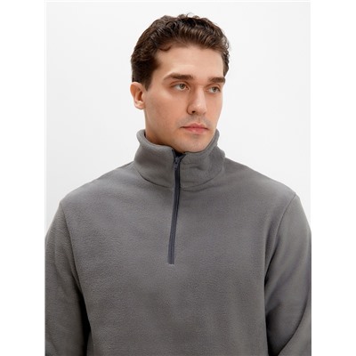 Джемпер флисовый мужской MINAKU: Fleece Soft, размер 44, графитовый