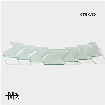 Блюдо сервировочное Magistro «Авис», 7 ступеней, 40×76×8 см, стекло