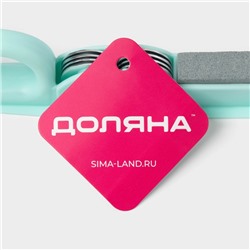 Точилка для ножей Доляна «Острое лезвие», 19×4.5 см, с ручкой и шлифовкой, МИКС