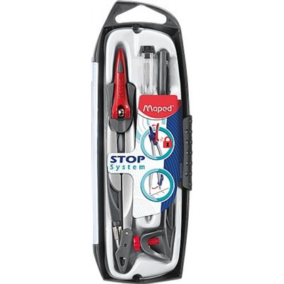 Готовальня STOP SYSTEM 5 предмета ударопроч. 196101 Maped