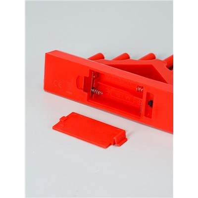 Светодиодная фигура «Красная рождественская горка», пластик, батарейки ААх2 (не в комплекте), свечение тёплое белое