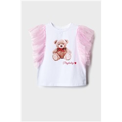 Джемпер трикотажный для девочек (футболка) PLAYTODAY, 1240334