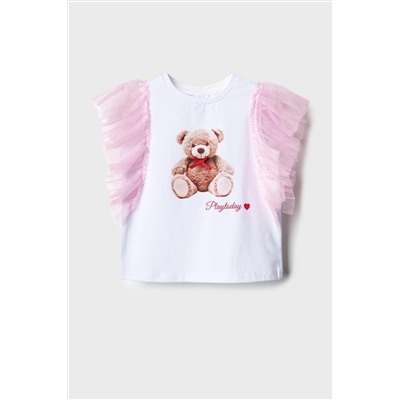 Джемпер трикотажный для девочек (футболка) PLAYTODAY, 1240334