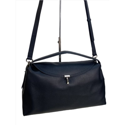 Женская сумка из натуральной кожи, цвет черный