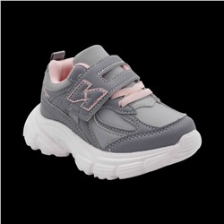 Кроссовки В878-15 серо розовые