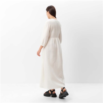 Платье на запах миди женское MIST Summer time, размер 44-46, белое