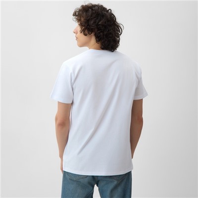 Футболка мужская KAFTAN Дед мороз, белый, размер M