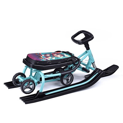 Игрушка Снегокат детский 111 "Mobile" с Т-образным толкателем и колесной базой (Котик)