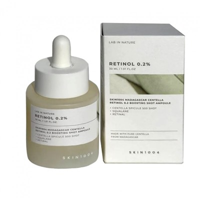 Сыворотка-бустер для лица SKIN1004 Madagascar Centella Retinol 0.2 Boosting Shot Ampoule