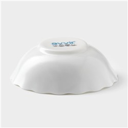 Салатник Avvir «Юкка», 430 мл, d=15.5 см, стеклокерамика, белый