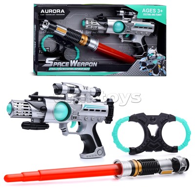 Набор оружия "Космо арсенал" (свет, звук) на батарейках, в коробке