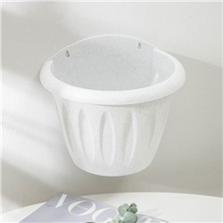 Кашпо для цветов настенное Martika «Фелиция», 3.4 л, d=24 см, пластик, белое