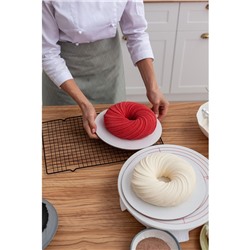 Решётка для глазирования и остывания кондитерских изделий KONFINETTA, 40×25×1.5 см, чёрная