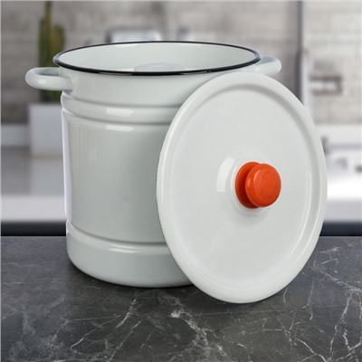 УЦЕНКА Мантоварка (позница) 12 л светлая (4 вставки) с с пласт. кнопкой