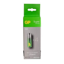 Батарейка алкалиновая GP Super, AA, LR6-40BOX, 1.5В, набор, 40 шт