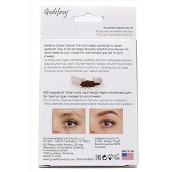 Godefroy Краска-хна для бровей и ресниц / Eyebrow Tint Medium Brow, коричневый, 10 капсул KRISTALLER, 1108228
